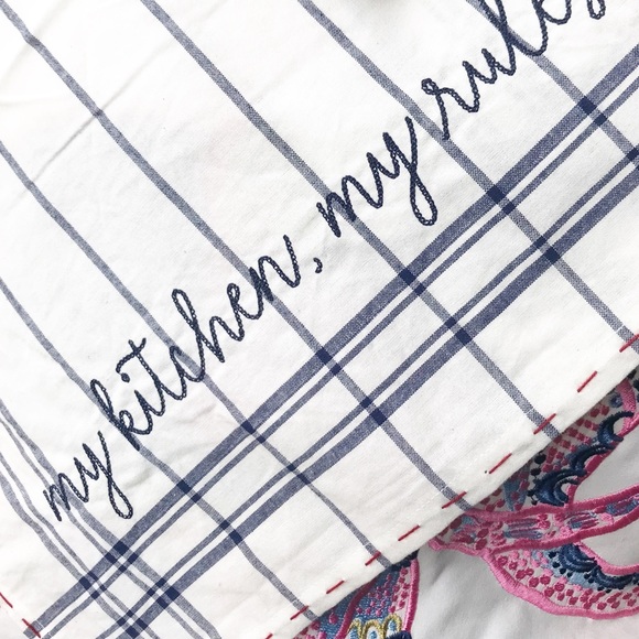 Mud Pie Other - My Kitchen My Rules Dish Towel